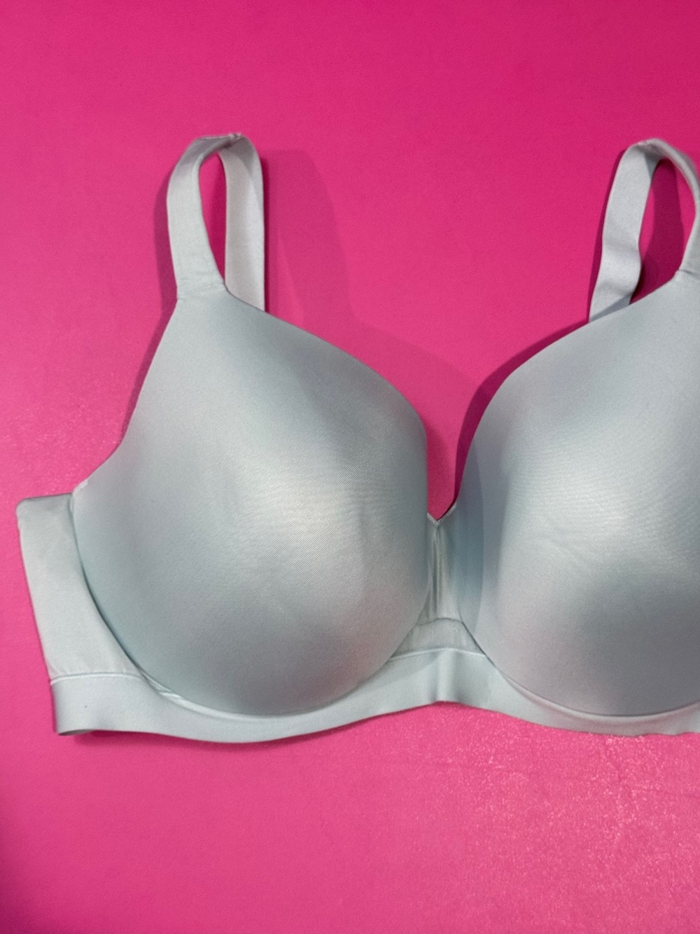 Cacique Lightly Lined Full Coverage Bra Size 44DDD Light Blue Lane Bryant 44F